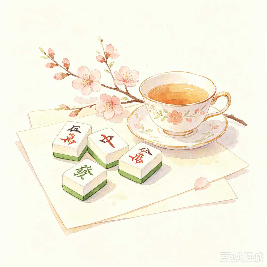 two tone mahjong set design